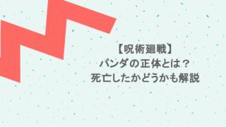 【呪術廻戦】パンダの正体とは?死亡したかどうかも解説